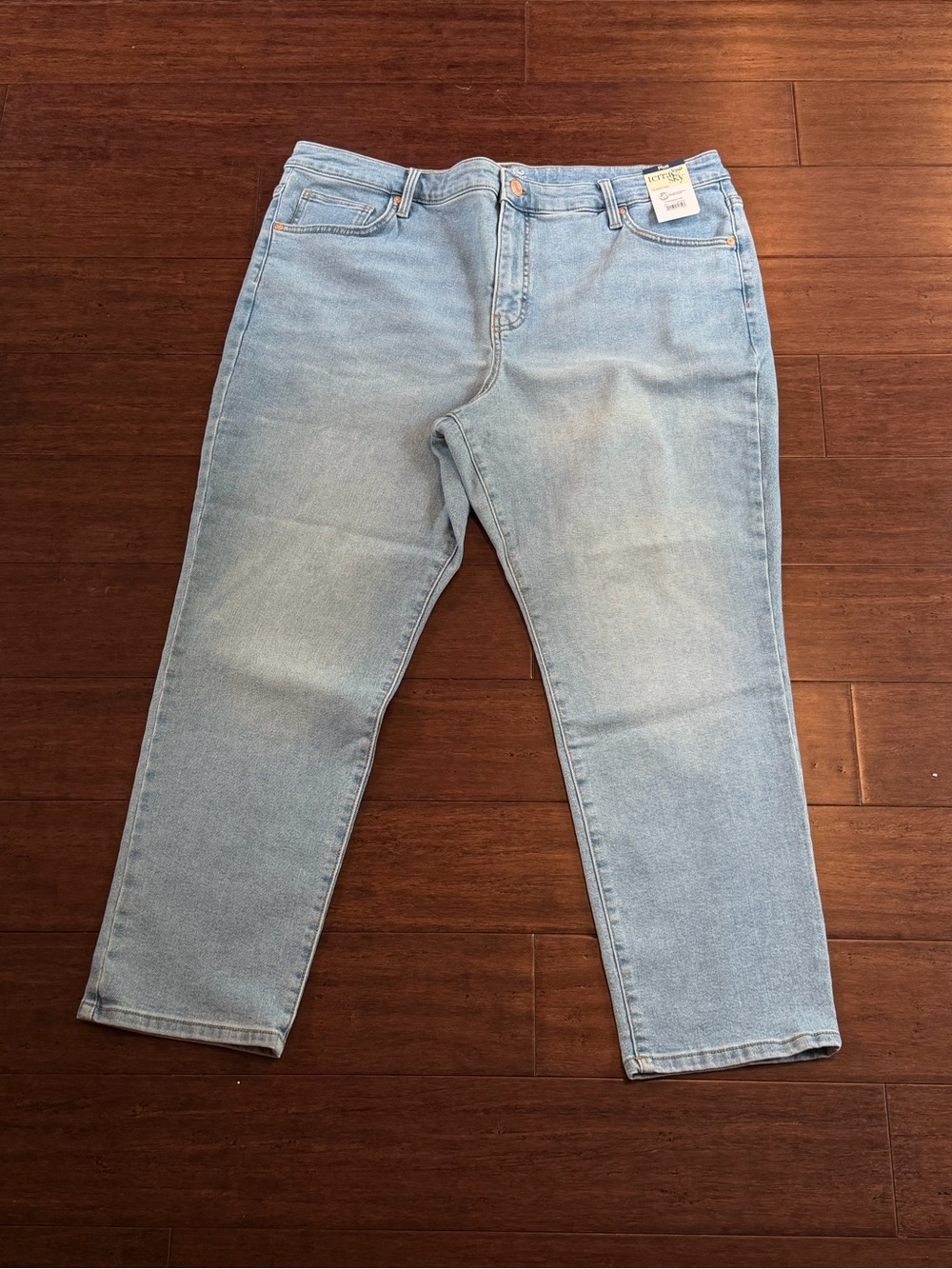 Terra & Sky Light Blue Straight Fit Womens Jeans